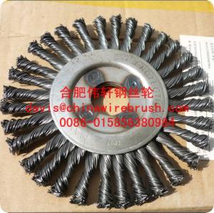 Quality 5 Stringer Bead Knotted Wire Wheel Brush for sale