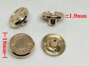 Quality metal sewing jeans button custom logo metal buttons light gold for sale
