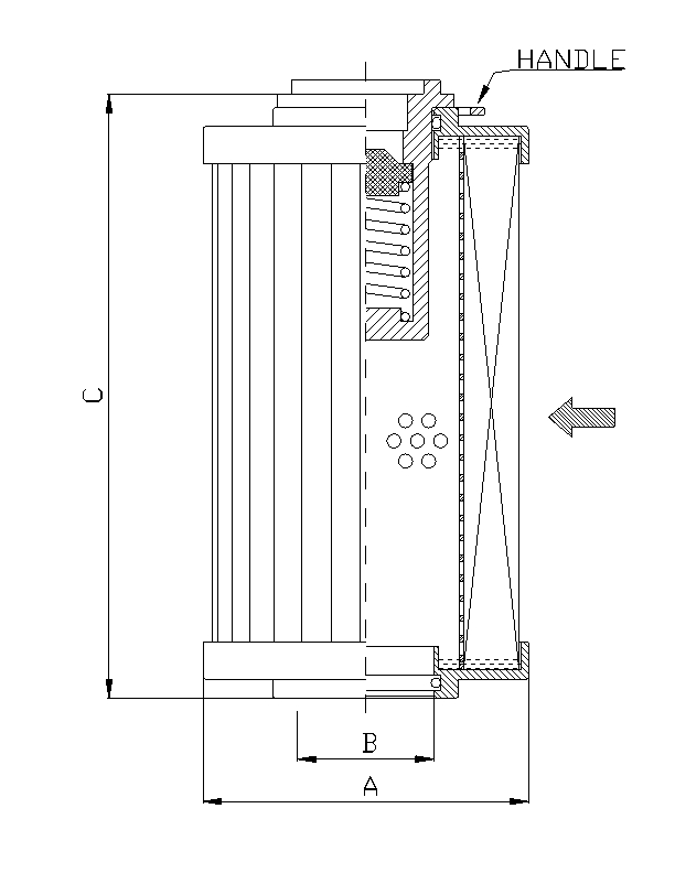 Lubrication System Hydraulic Oil Filter Cartridges R111C10B for OEM Applications