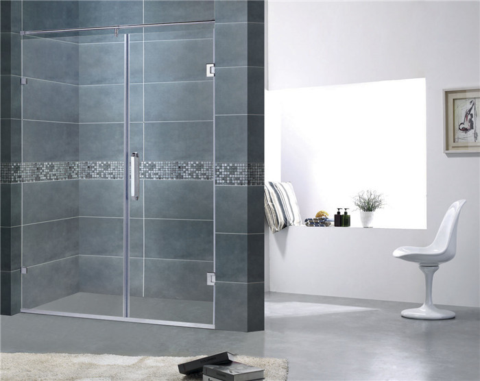 Customized Frameless Shower Screens 8MM Easy Clean Tempered Glass CE Certification