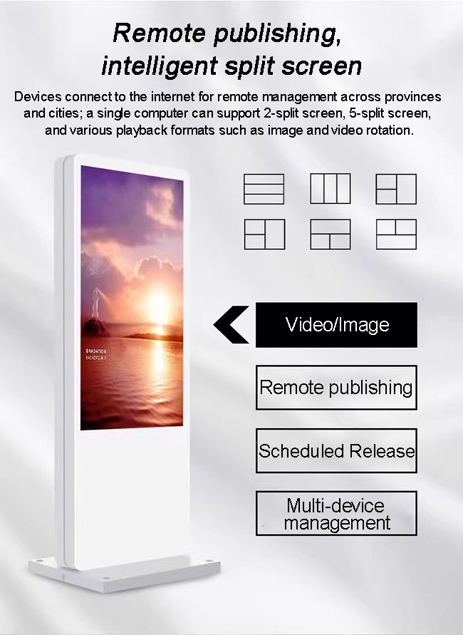 Digital Outdoor Totem with Anti-Reflective Screen and High Durability for Public Spaces OEM Wholesale