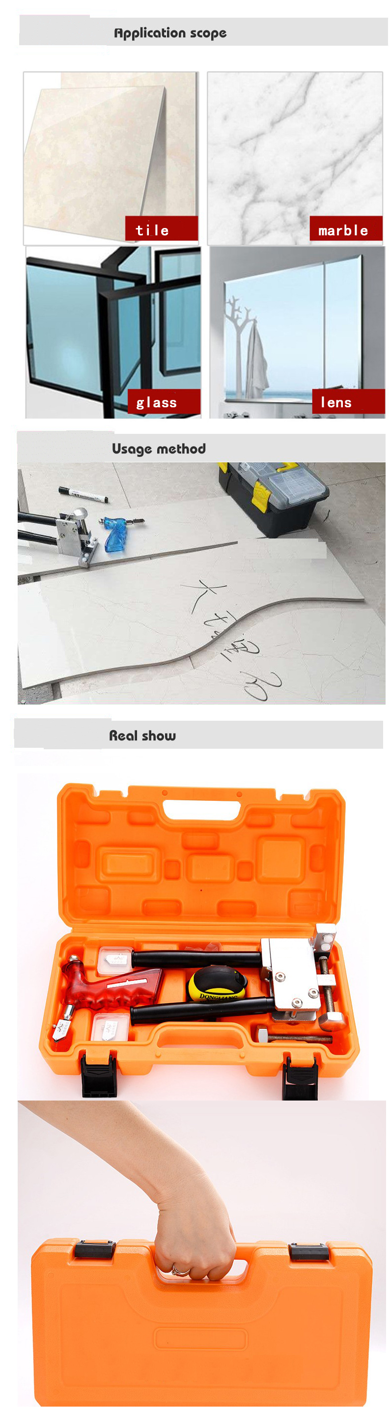 High quality professional Manual Diamond ceramic tile glass cutter manufacturer