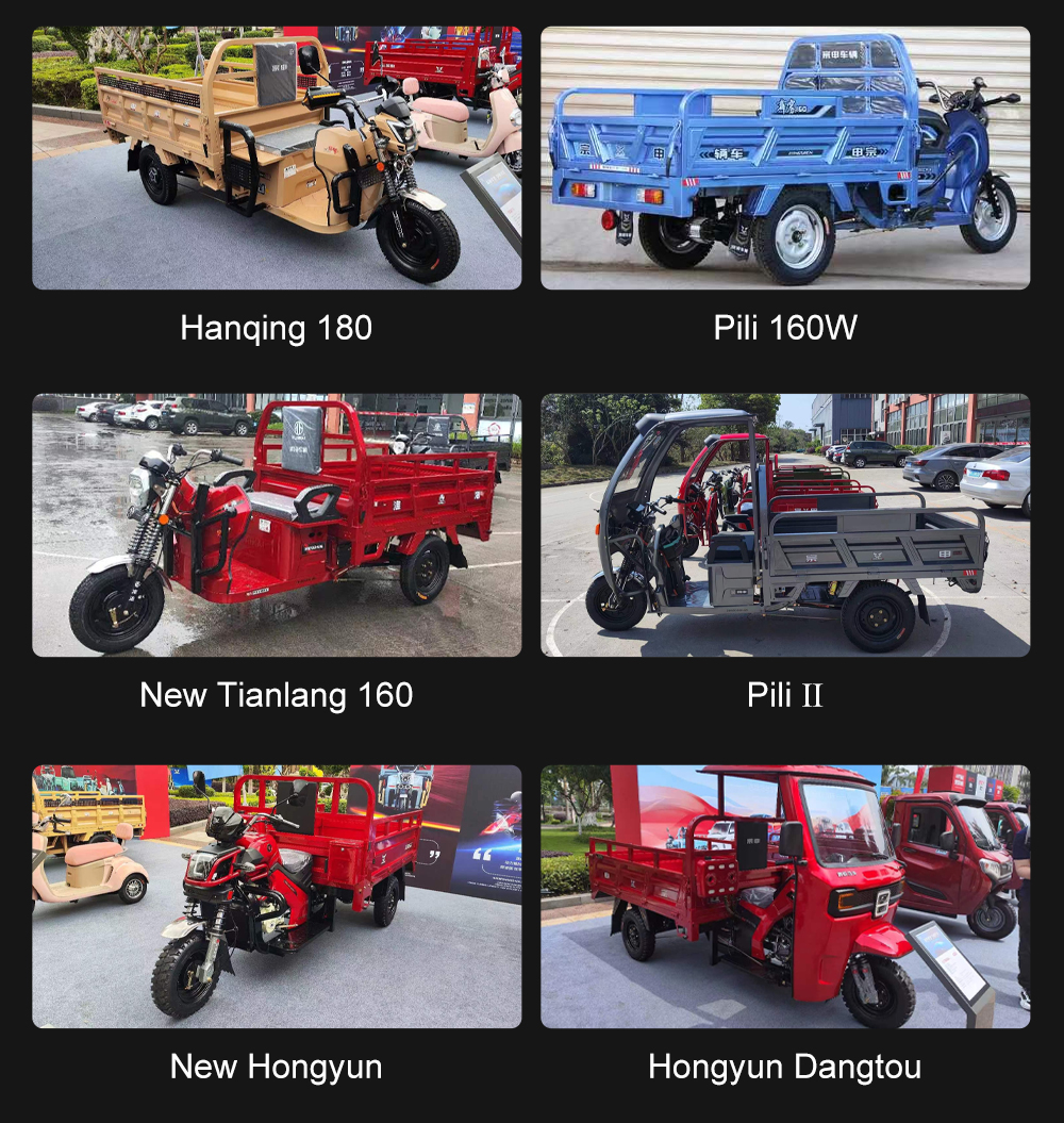 Petrol Engine Auto Powered Moped Cargo Tricycle for 1 Passenger Payload Capacity ≥400kg