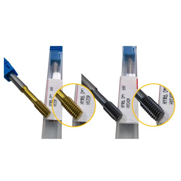 Solid Carbide Extrusion Tap, Blind Hole Machining Tool, Precision CNC Cutting Tool HYM6.0*1 6HX, Suitable for Precision Machining of Soft and Tough