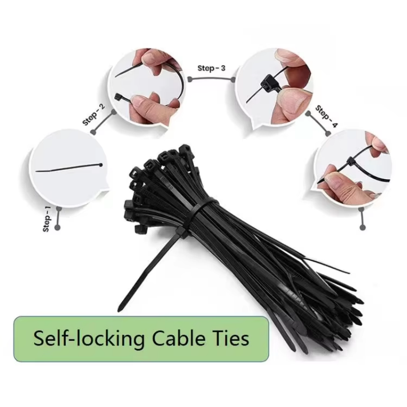 HEAVY DUTY Durable Using Various 12*600 Black White Multi Color Zip Self Locking Nylon Cable Ties
