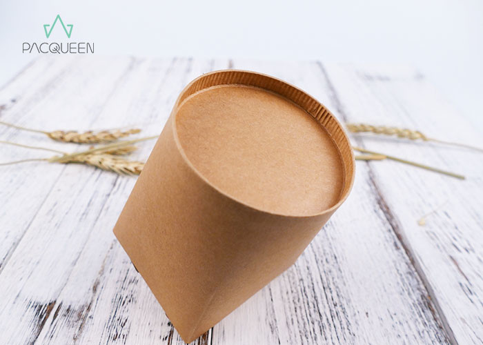 Kraft Paper Takeaway Food Containers Noodles Boxes Flexo Printing / Offset Printing