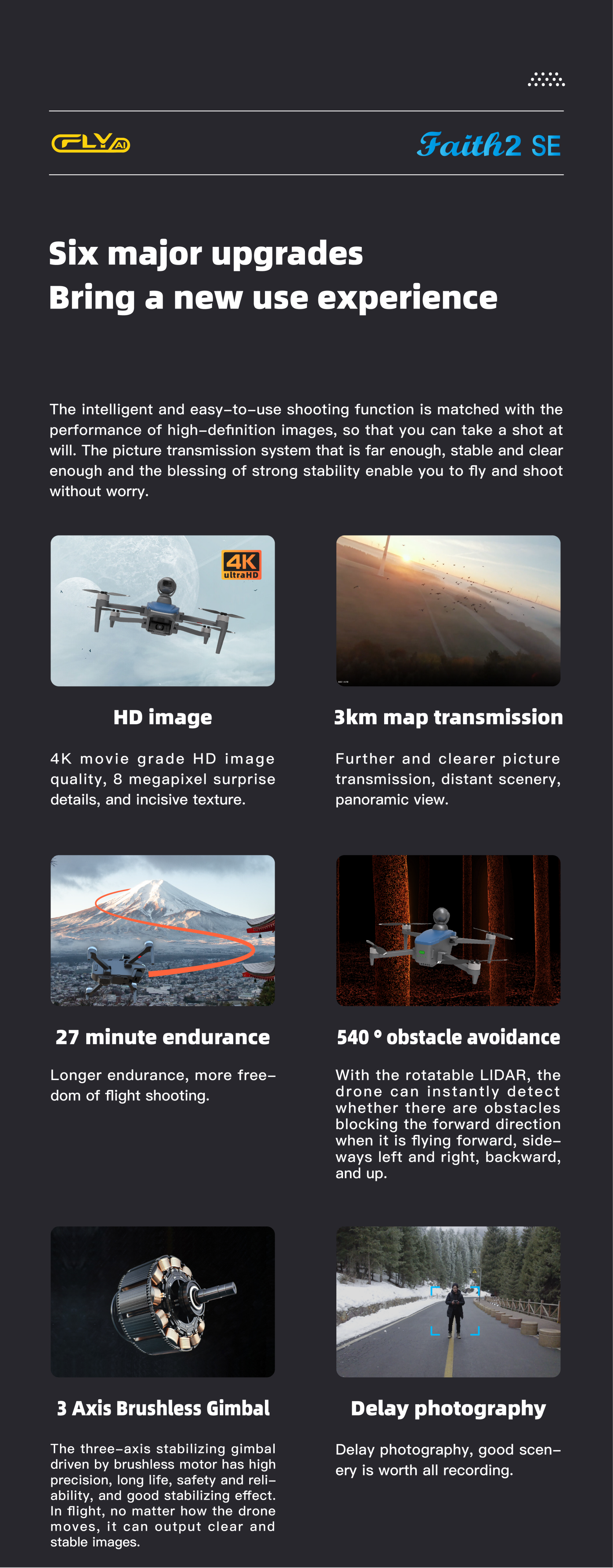 4 Channels C-fly Faith2 Se With 4k Hd Camera And Gps Long Range Gimbal Fpv 5g Wifi Rc Quadcopter 540 Obstacle Avoidance