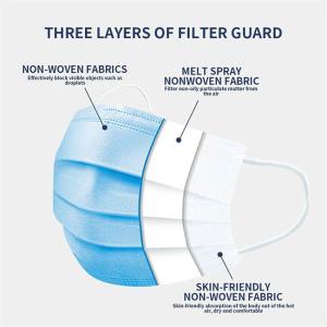 Buy cheap Hypoallergenic Medical Surgical Face Mask High Bacterial Particle Filtration from wholesalers