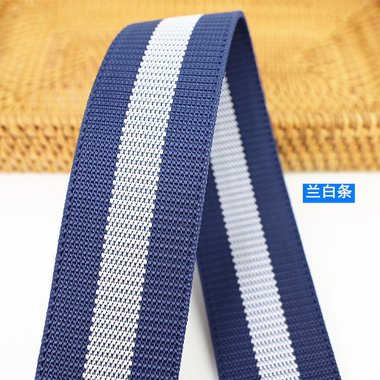 Strapworks Lightweight Polypropylene Webbing 55mm Striped Webbing For Bags