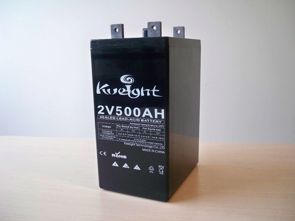 Vrla Mf Gel Lead Acid Deep Cycle Battery 2v 500ah Solar Charge Ups Eps Battery