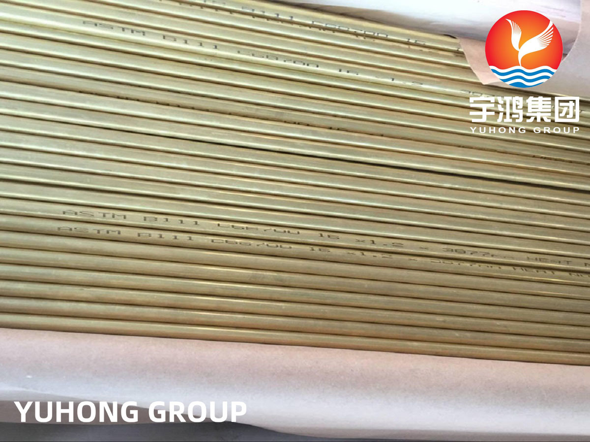 ASTM B111 C68700 / CuZn20Al2 / CW307G Aluminium Brass Copper Alloy Tube