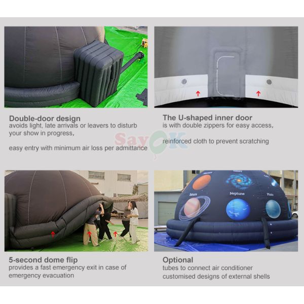 Professional Inflatable Planetarium Dome for School Educational Astronomy 12m Diameter