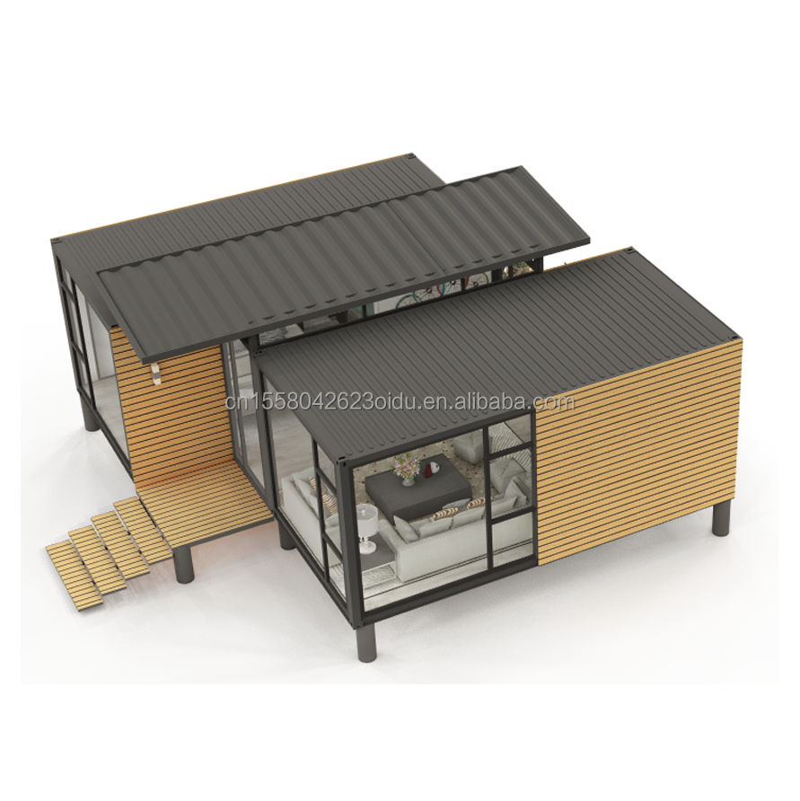 Modular Prefabricated Houses Made of Galvanized Steel Square Tubes for Office and Apartment