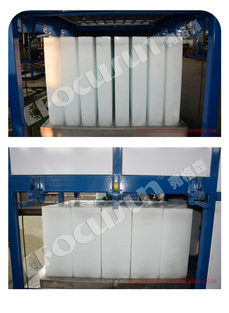 2500 KG Industrial Block Ice Maker Machine with 3P/220V-440V/50Hz/60Hz Power Supply