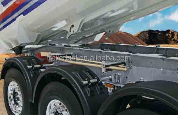22 Cbm Rounded Tipper Semi Trailer For Sticky Sand Soil Construction Materials
