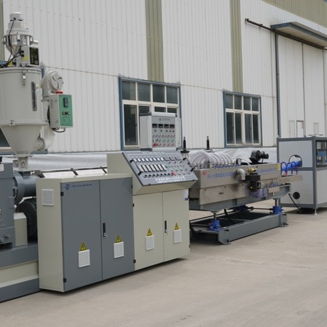 Plastic PE PP PA EVA Single Wall Corrugated Pipe Extrusion Making Machine Production LinePlastic PE PP PA EVA Single Wall Corrugated Pipe Extrusion