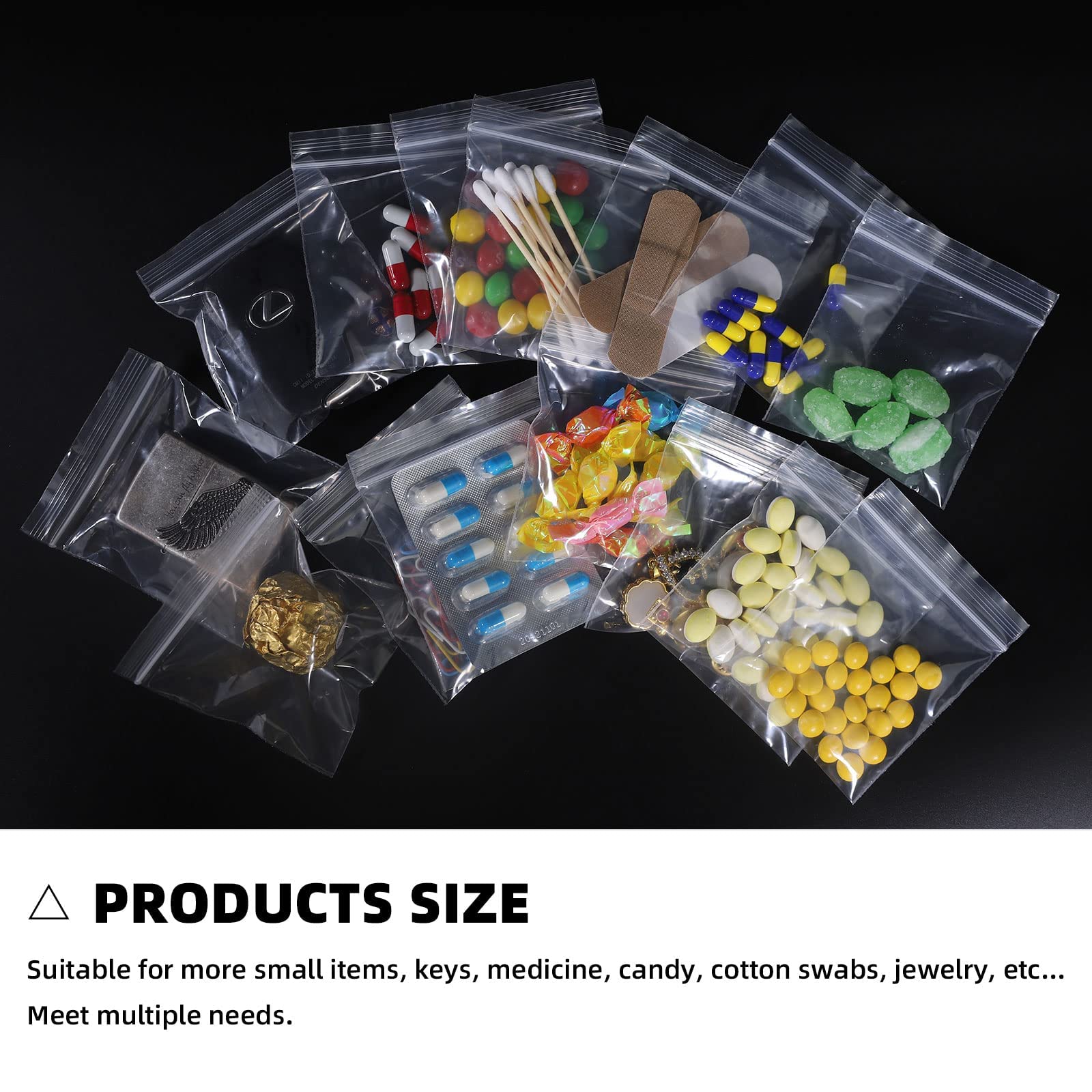 Custom Logo Compostable Zipper Bag Transparent Plastic Packaging for Easy Open Polybag