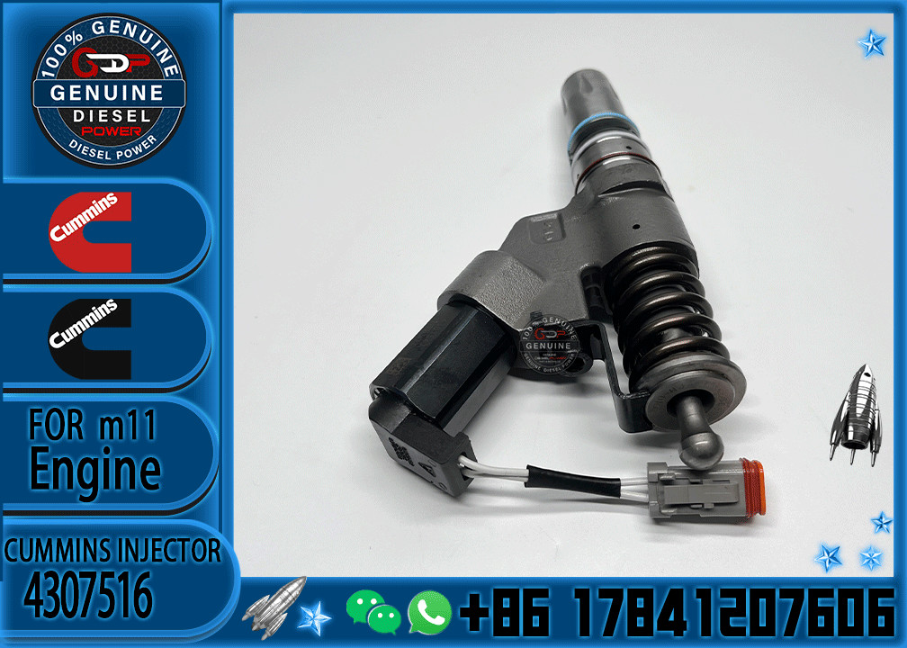 Factory OEM quality Brand New Diesel Common Rail Fuel Injector Assembly 4307516 3087560 4384360 for C ummins N14 engine