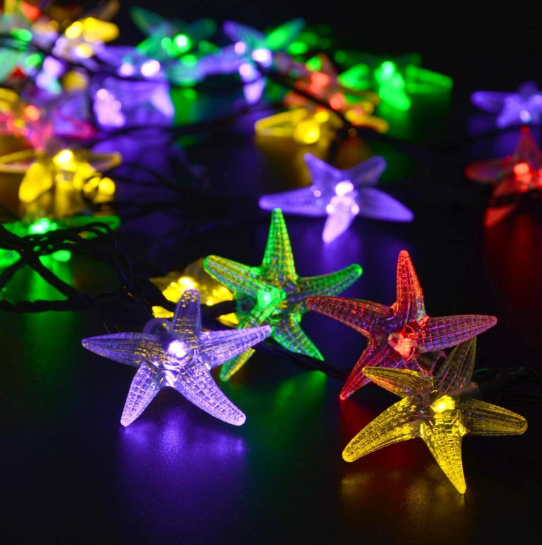 Solar String Lights with 500-1200 Lumens Memory Function and No Wiring Installation for Festive Displays