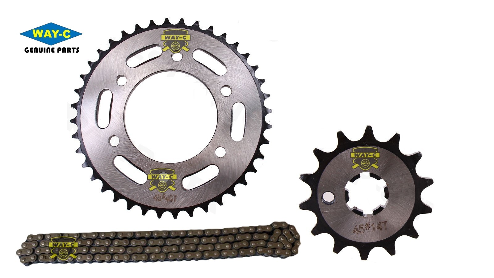 21C-F5440-00 Motorcycle Parts Alloy Sprocket And Chain Kit For YAMAHA FZ16