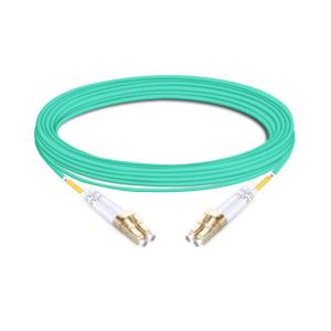 Quality 10m (33ft) Duplex OM3 Multimode LC UPC to LC UPC PVC (OFNR) Fiber Optic Cable for sale