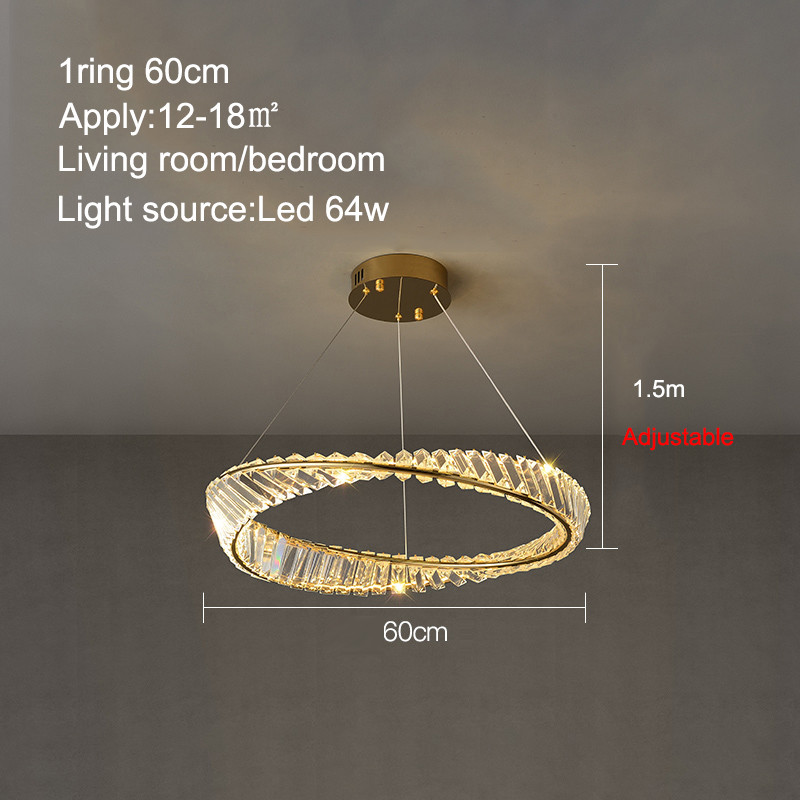 Nordic Luxury Ceiling Lamp Creative Living Room Dining Room Crystal Ceiling Chandelier(WH-CA-101)