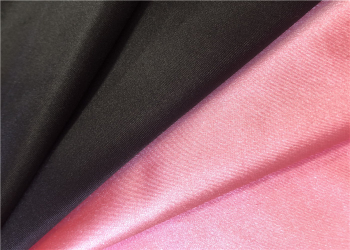 Warp Knitted Stretch Satin Solid Polyester Spandex Fabric For Dress