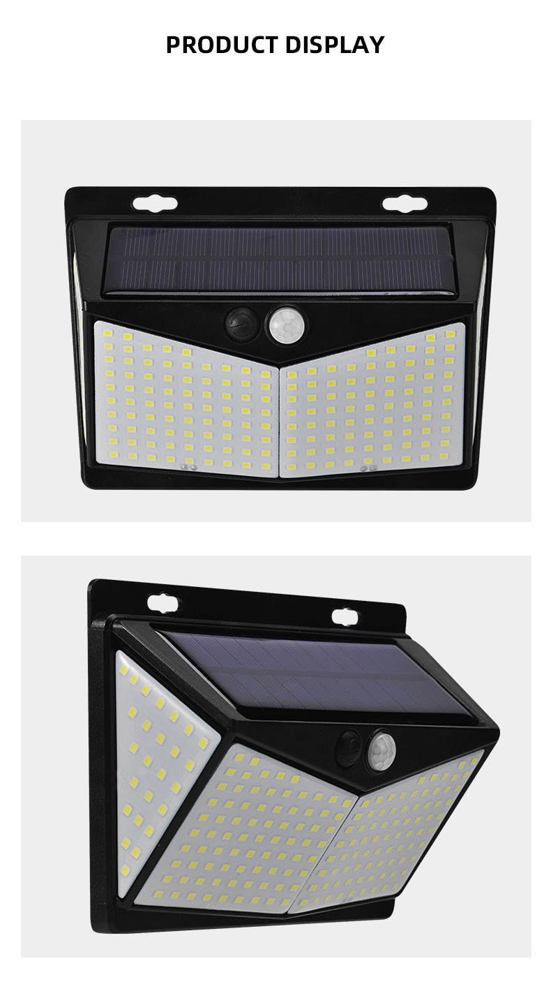 Automatic Outdoor Solar LED Wall Lights With Motion Sensor 212 Smd Led 400w
