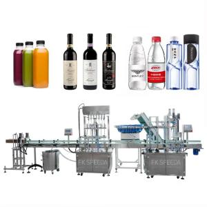China FK-Automatic 3 in 1 PET Plastic Bottle Water Liquid Packing And Filling Machines on sale