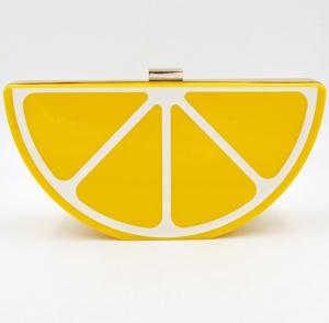 Quality Lemon fruit watermelon creative fashion acrylic shoulder bag for sale