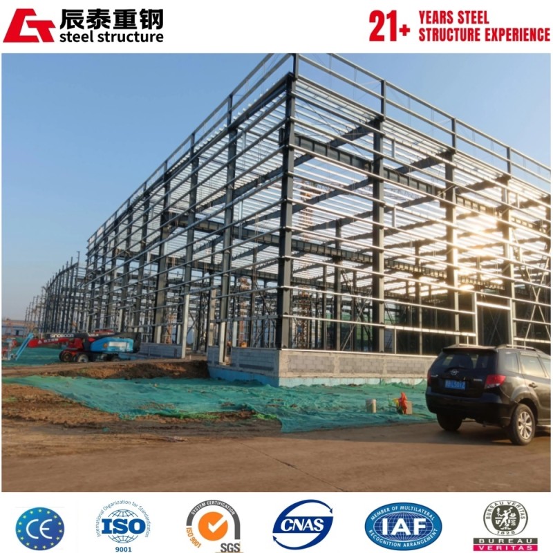 Quick Assembly Prefabricated Steel Warehouse For Temporary Stock Storage