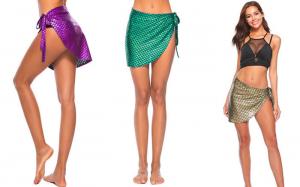 China 100% Polyester Mermaid Tail Swimsuit , Mermaid Beach Cover Up One Regular Size on sale