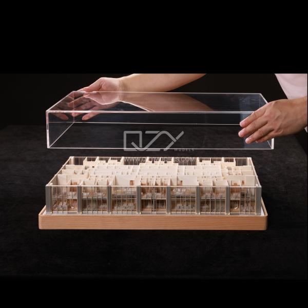 1:50 Scale Realistic Villa Model ABS Acrylic Wood Display