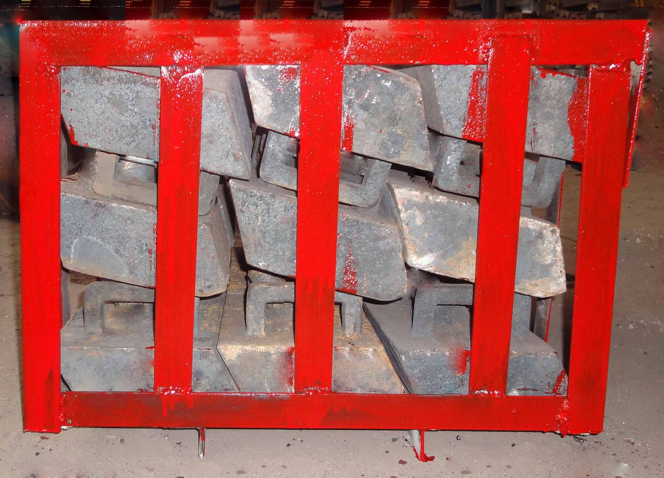 Chromium Molybdenum Steel Concaves Of Ball Mill Lining Packed in Pallets