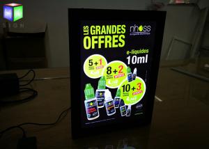 China Hotel Magnetic Advertising Light Box Poster Frameless With Acrylic Sheet on sale