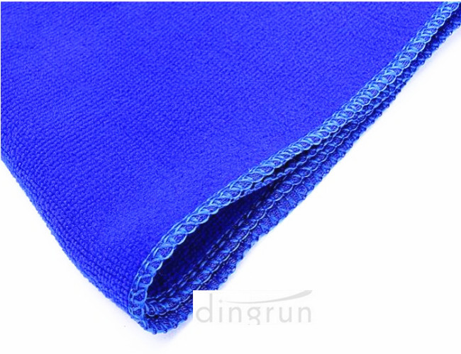 Super Absorbent Plush Custom Microfiber Towels , Blue microfiber car cleaning cloth 70*140cm