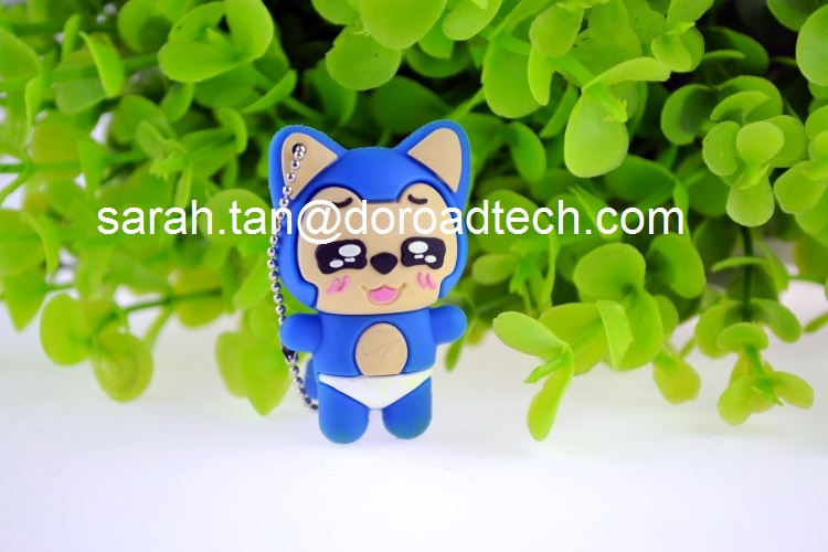 Promotional Gift Custom Cartoon PVC USB Flash Drive