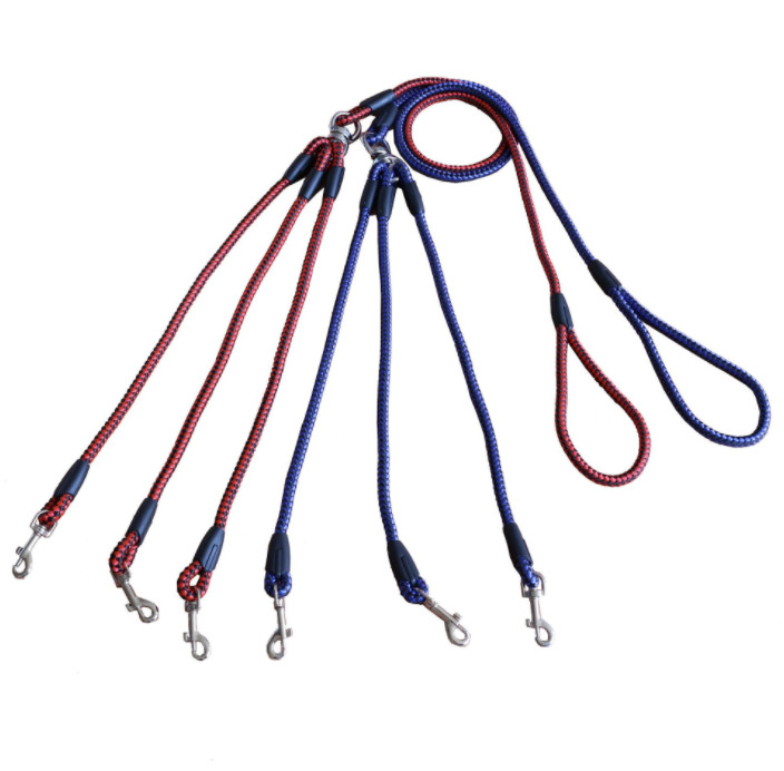 3 Dog Leash Heavy Gold Dog Lead Duty Dog Leash Walking Two Dogs