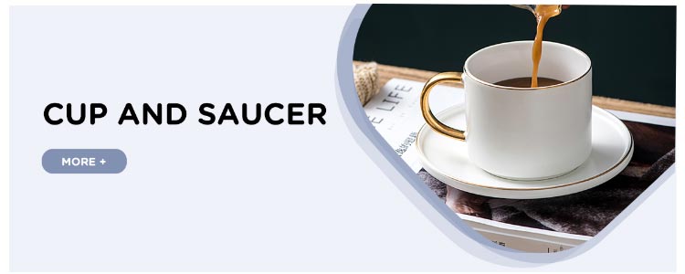 Custom Afternoon Drinkware Luxury Gold Plated Ceramic Cup with Saucer Wholesale Modern Irregular Coffee Tea Cups