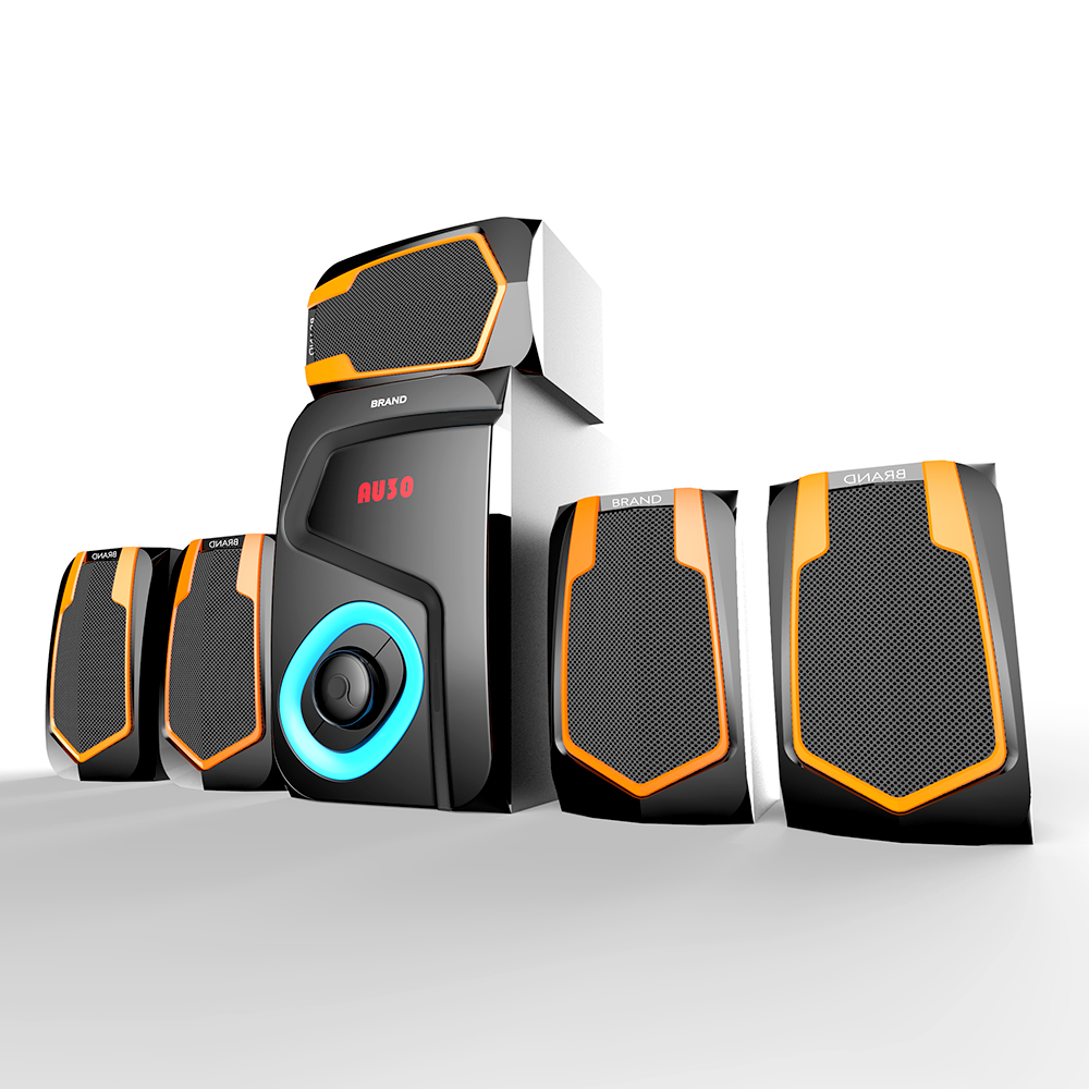 Display Screen 5.1 Channels Surround Sound BT Speaker Home Theatre System With USB SD FM Radio