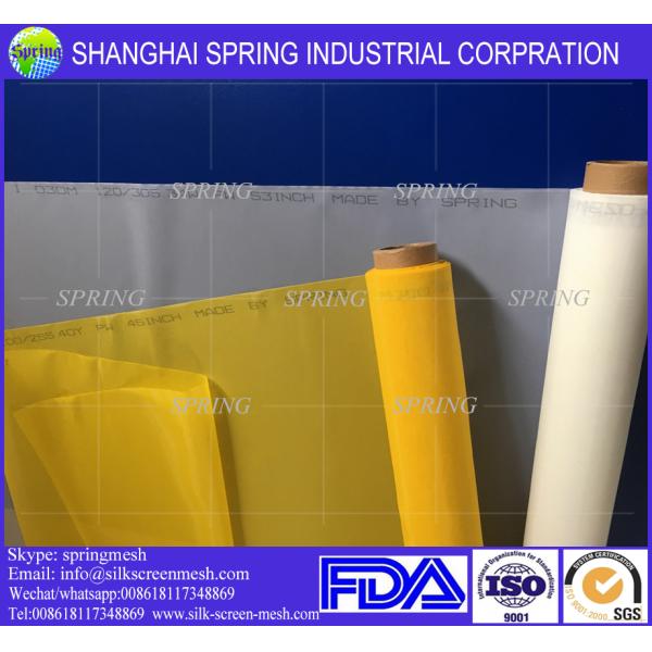 High Tension White Color 110T Polyester Printing Mesh for Touch Screen
