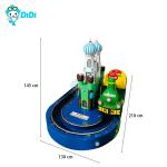 Round Castle Kiddy Ride Train Game Machine - Coin Operated for Funfairs