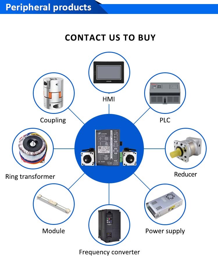Lichuan 2A DC Open Loop Stepper Motor Drivers Kit EtherCAT 4.0N.m 2 Phase Nema24 DC24V~50V 4.0A
