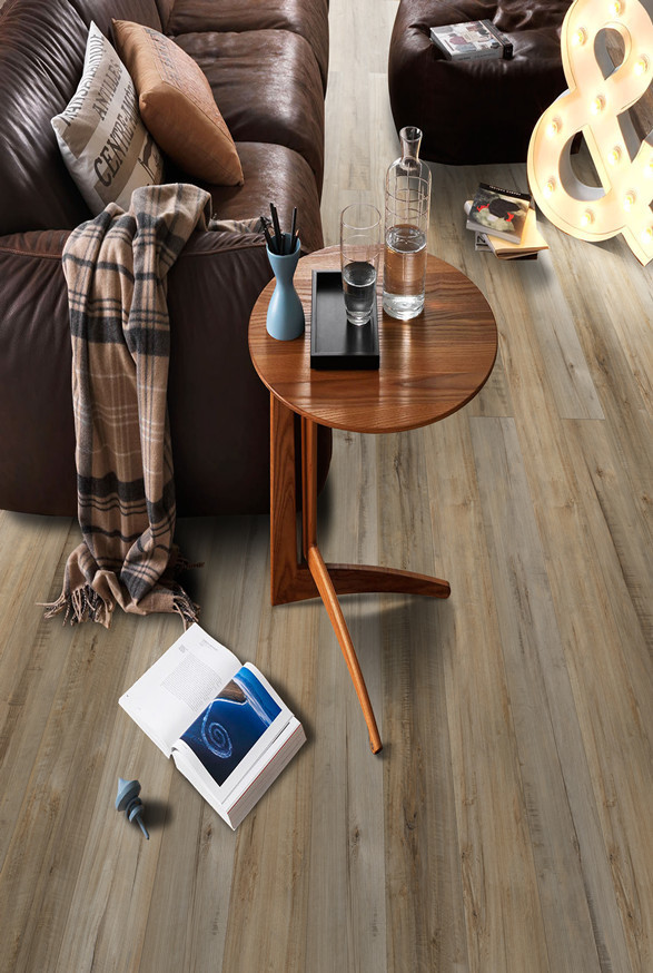 4mm SPC Core Vinyl Plank GKBM DM-W40023 Stone Plastic Composite Hickory Unilin Click