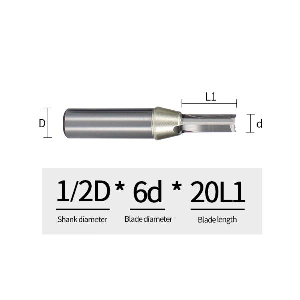 Straight ARDEN Router Bit 3 Slot TCT Router Bit Groove Milling Cutter 1/2 Shank