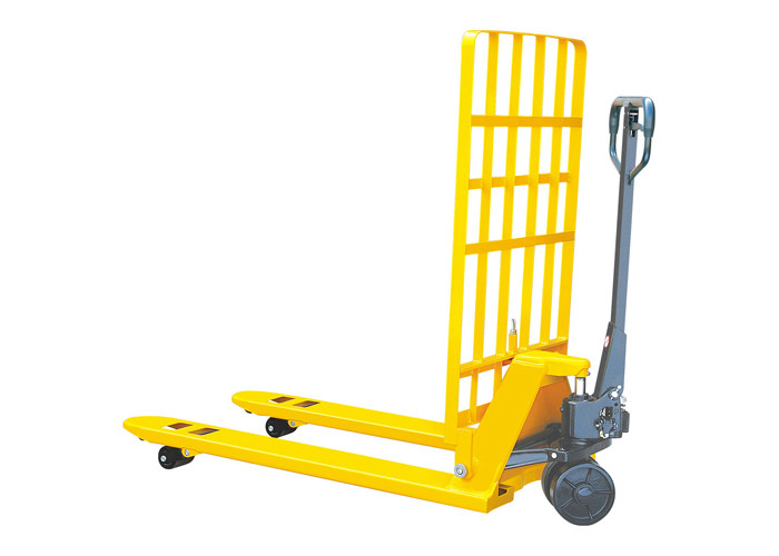 Professional Pallet Pump Truck , 2.5 Ton Pallet Jack With Backrest Fork Length 1220mm