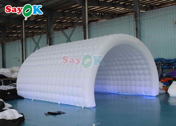 PVC Tarpaulin Inflatable Party Tunnel Outdoor Led Light Blow Up Sport Tunnel