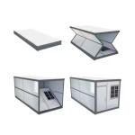 Fireproof Steel Prefabricated Foldable Container House Weather Resistant