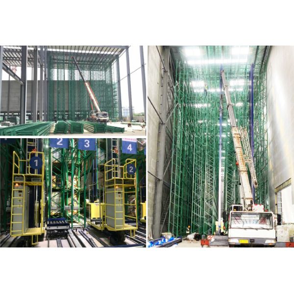 Single Deep pallet Stacker Crane ASRS, Floor Supported SRM(Storage Retrieval Machine), Automatic Storage And Retrieval System,Automation Logistics