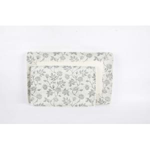 Quality Fancy Printing Rectangular Ceramic Dinner Plates / Serving Trays 13 Inch for sale